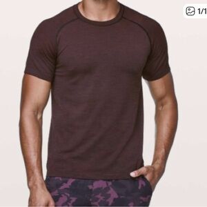 Lululemon Metal vent shirt Plum Men’s L Athletic Activewear Athleisure Stretchy